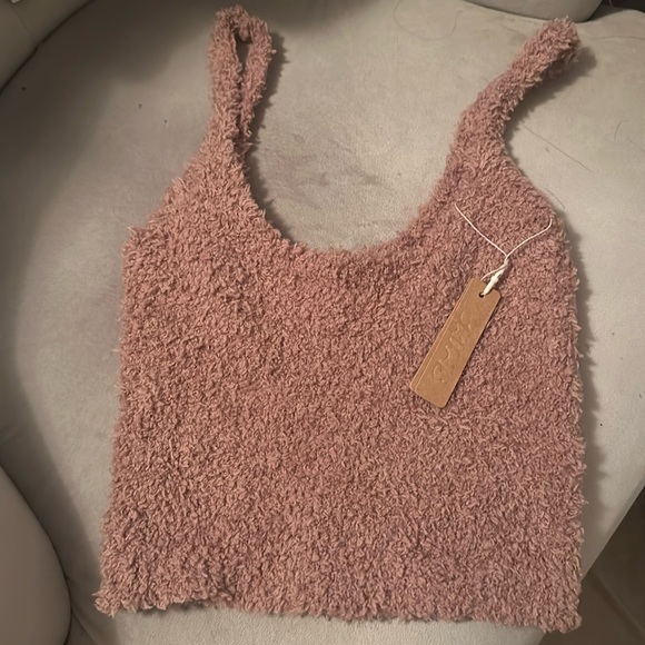 Skims Cozy Boucle Tank Rose Clay XXS/XS - Picture 4 of 4